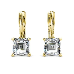 MYC-Paris Boucles d’oreilles Femme Square - DE0007-G-C Laiton Doré | Femme Boucles D'Oreilles