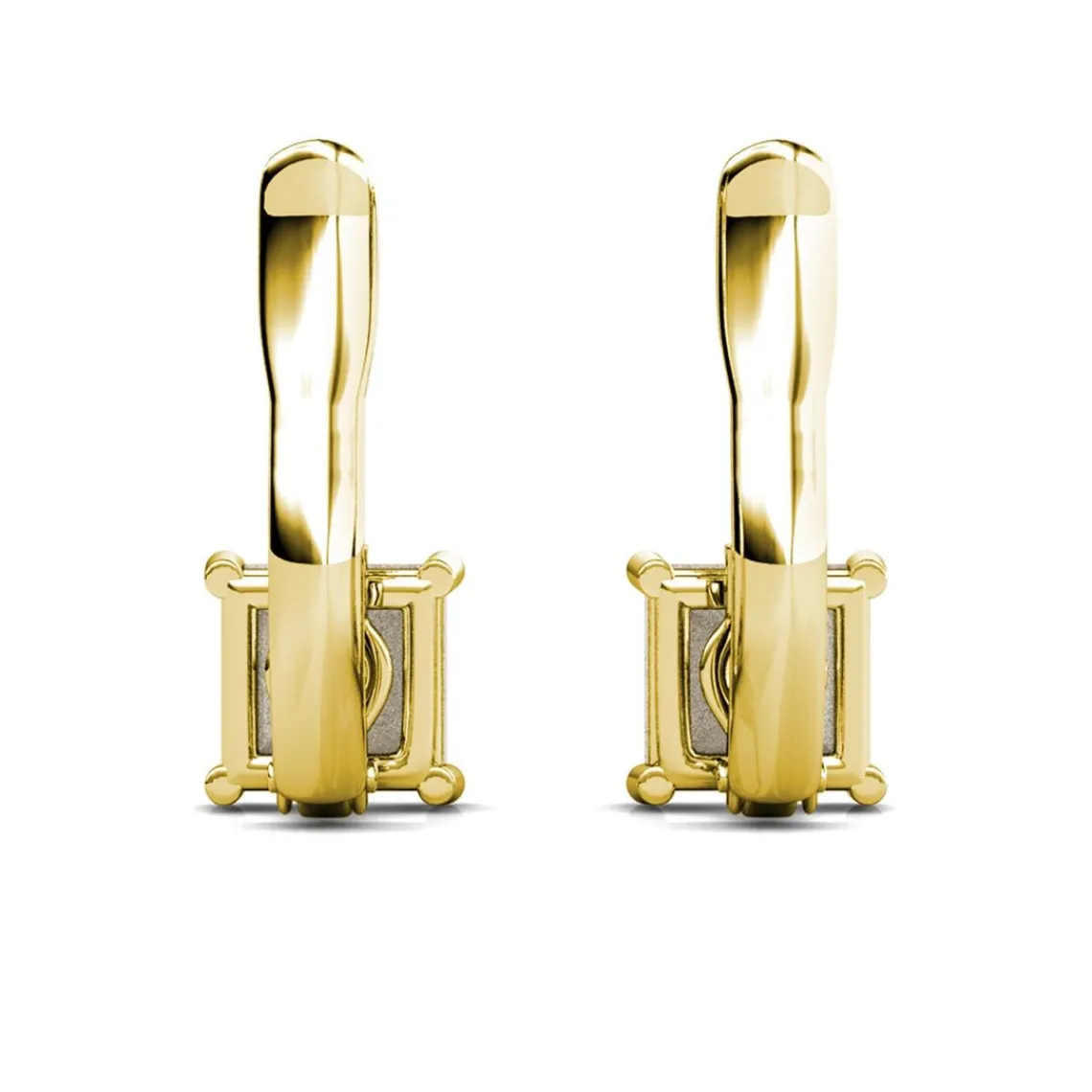 MYC-Paris Boucles d’oreilles Femme Square - DE0007-G-C Laiton Doré | Femme Boucles D'Oreilles
