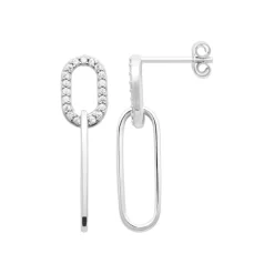 Maison de la Bijouterie Boucles d'oreilles femme Pendantes argent rhodié Z5W4UZ0 | Femme Boucles D'Oreilles