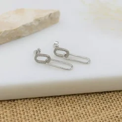 Maison de la Bijouterie Boucles d'oreilles femme Pendantes argent rhodié Z5W4UZ0 | Femme Boucles D'Oreilles
