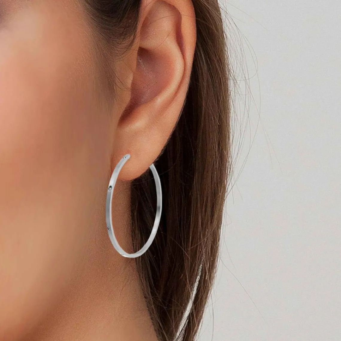 So Charm Bijoux Boucles d'oreilles Femme So Charm - B1740-ARGENT Acier Argent | Femme Boucles D'Oreilles