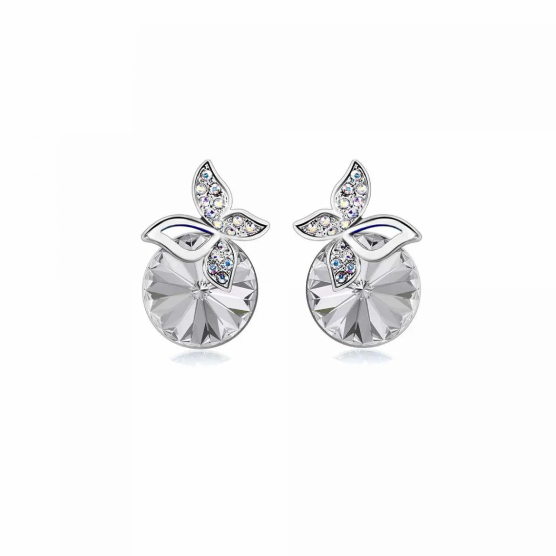 So Charm Bijoux Boucles d'oreilles Femme So Charm - B1280-BO-CRYS Métal Argent | Femme Boucles D'Oreilles