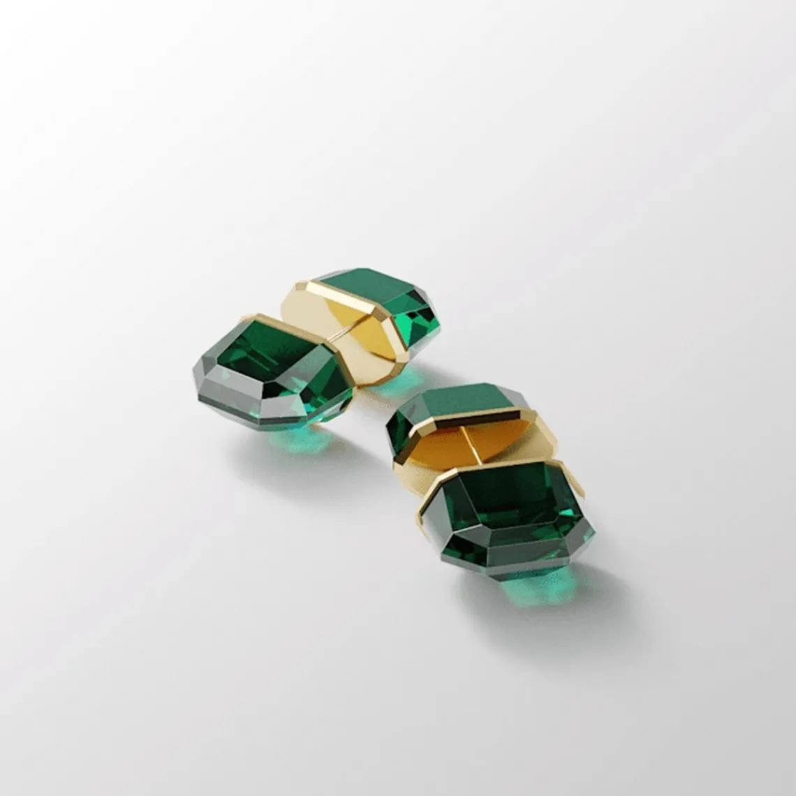 Swarovski Bijoux Boucles d’oreilles Femme Swarovski - 5600256 Métal doré Vert | Femme Boucles D'Oreilles