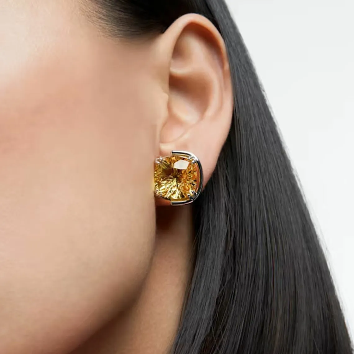Swarovski Bijoux Boucles d’oreilles Femme Swarovski - 5616511 Métal rhodié Jaune | Femme Boucles D'Oreilles