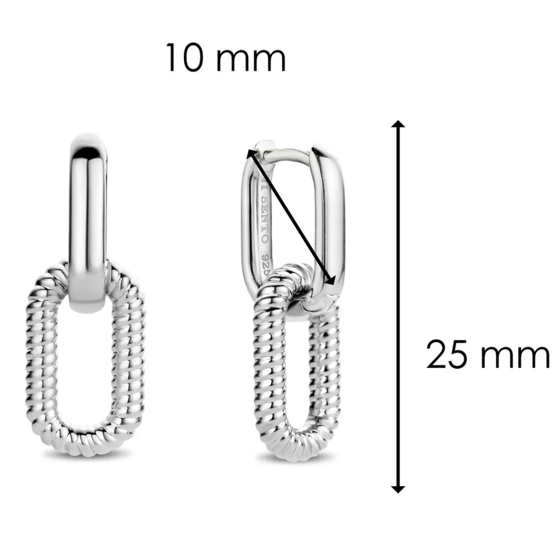 Ti Sento Boucles d'oreilles femme Bijoux - Wonders of past and future | Femme Boucles D'Oreilles|Boucles D'Oreilles
