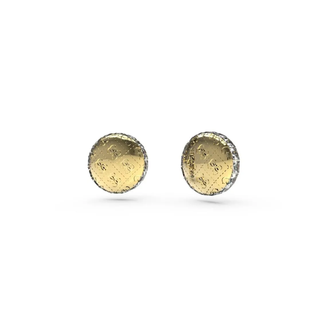 Guess Bijoux Boucles D'Oreilles 4G Rising Acier Doré Puces Pièce Motif 4G | Femme Boucles D'Oreilles