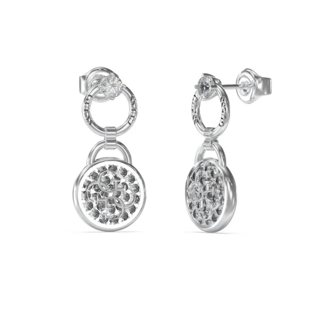 Guess Bijoux Boucles d'oreilles JUBE03130JWRH - DREAMING GUESS Acier Argent | Femme Boucles D'Oreilles