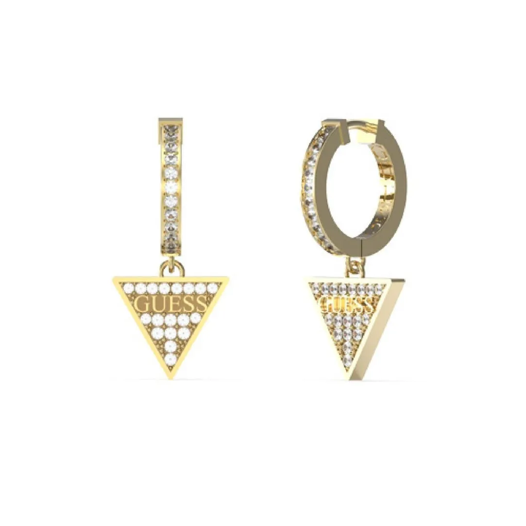 Guess Bijoux Boucles d'oreilles JUBE03135JWYG - HUGGIE ME Acier Doré | Femme Boucles D'Oreilles
