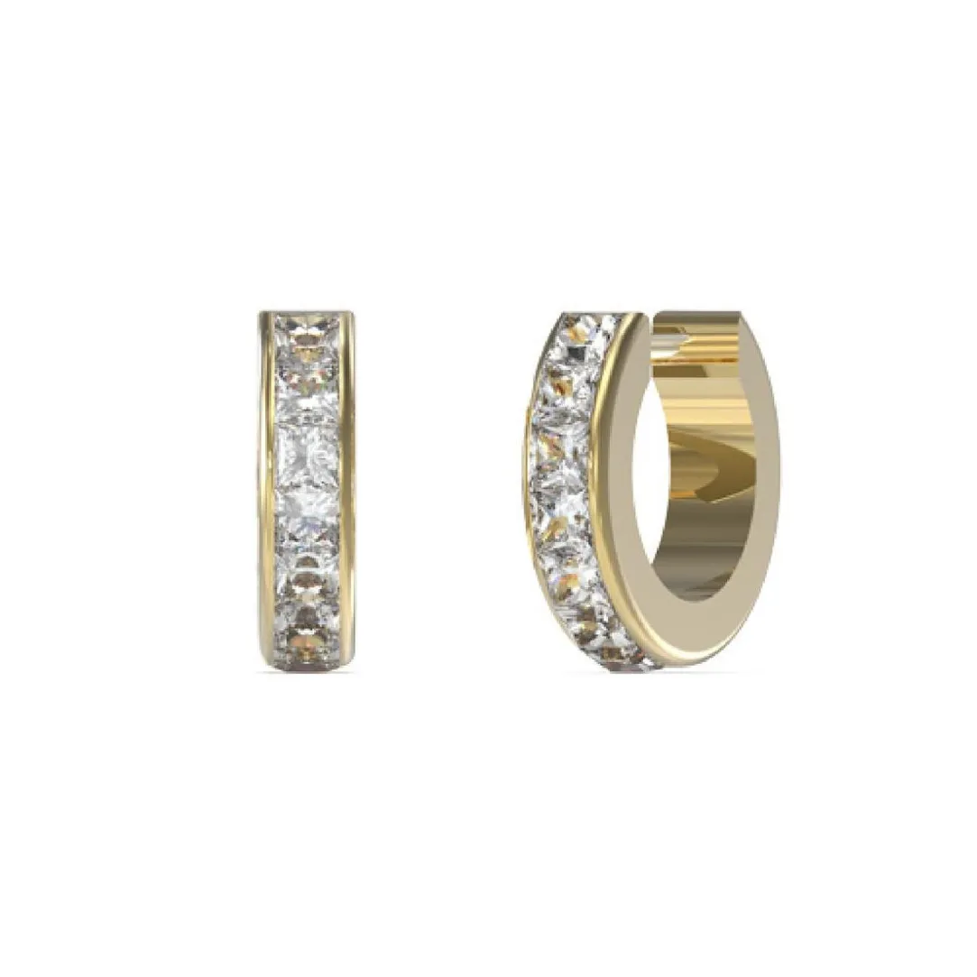 Guess Bijoux Boucles d'oreilles JUBE03134JWYG - HUGGIE ME Acier Doré | Femme Boucles D'Oreilles