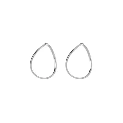 Guess Bijoux Boucles D'Oreilles Hoops I Did It Again Acier Rhodié Vague Extra Légères | Femme Boucles D'Oreilles