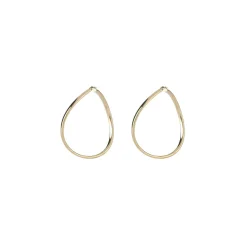 Guess Bijoux Boucles D'Oreilles Hoops I Did It Again Acier Doré Vague Extra Légères | Femme Boucles D'Oreilles