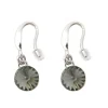 Indicolite Boucles d'oreilles Emily BOCREMISINI - Boucles d'oreilles Argent A925/00 Cristaux Swarovski gris | Femme Boucles D'Oreilles