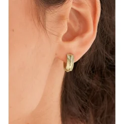 Fossil Bijoux Boucles d'oreilles JF04116710 dorées | Femme Boucles D'Oreilles