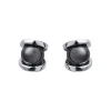 Jourdan Boucles d'Oreilles ATLAS AJS085HE - Boucles d'Oreilles En Argent et Hematite | Femme Boucles D'Oreilles