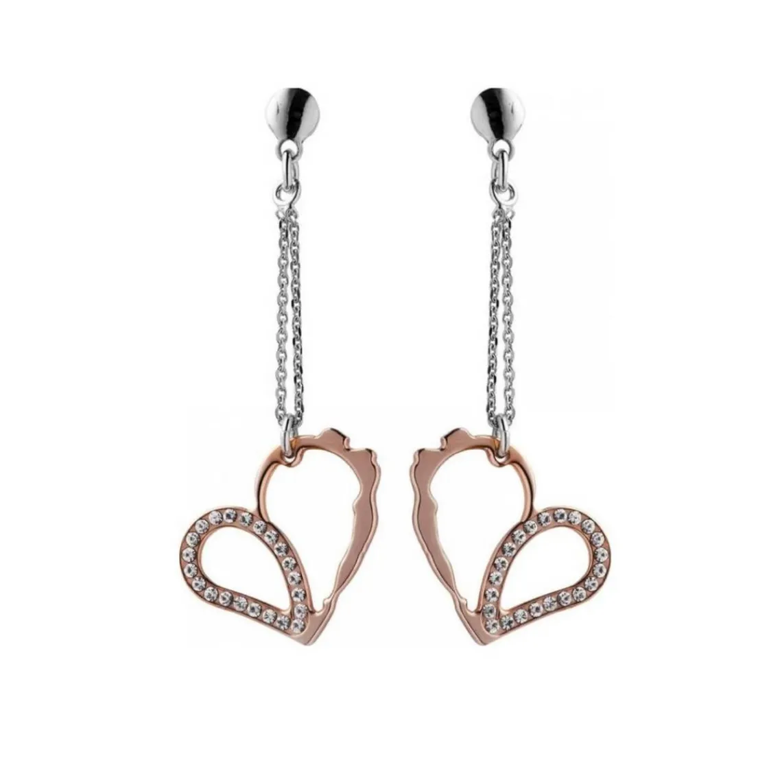 Jourdan Boucles d'oreilles Bijoux ADY515 - Boucles d'oreilles Aphrodite Sentimento Argent Oxyde de Zirconium Femme | Femme Boucles D'Oreilles