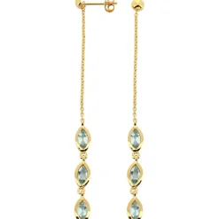 Kosma Paris Boucles d'oreilles Kira Doré & Topaz | Femme Boucles D'Oreilles