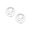 Les Interchangeables Boucles d'oreilles A59170 - Creoles Orbite Palladium | Femme Boucles D'Oreilles