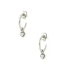 Les Interchangeables Boucles d'oreilles A59250 - Creoles Coeur PM Palladium | Femme Boucles D'Oreilles