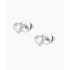 Les Interchangeables Boucles d'oreilles - A59177 Boucles d'oreilles Coeur Argent | Femme Boucles D'Oreilles