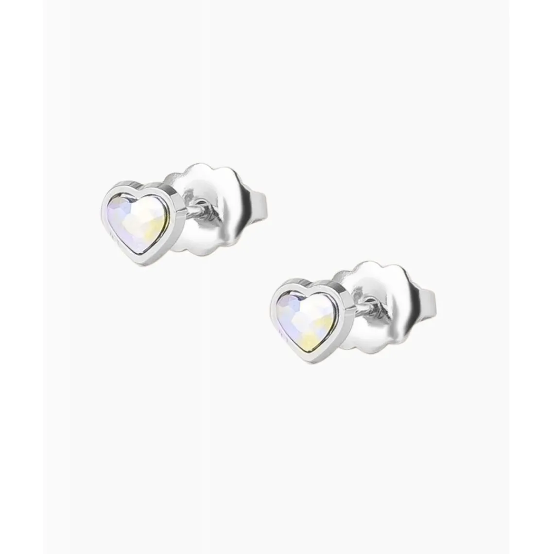 Les Interchangeables Boucles d'oreilles - A59177 Boucles d'oreilles Coeur Argent | Femme Boucles D'Oreilles