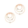 Les Interchangeables Boucles d'oreilles A59169 - Creoles Orbite Doré Rose | Femme Boucles D'Oreilles