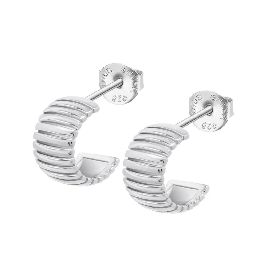 Lotus Silver Boucles d'oreilles Hoops - LP3782-4-1 | Femme Boucles D'Oreilles