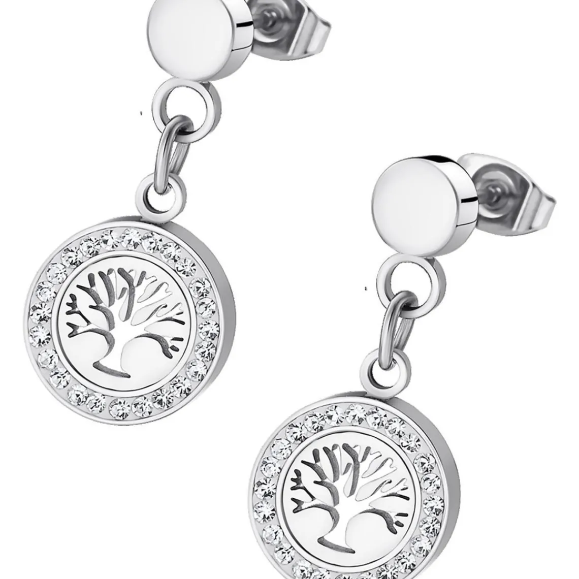Lotus Style Bijoux Boucles d'oreilles Lotus Style Rainbow LS1869-4-1 - RAINBOW Acier Argenté Femme | Femme Boucles D'Oreilles