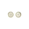 Guess Bijoux Boucles D'Oreilles Love Guess Acier Doré Puces Et Zircon Cubique Central 12 Mm | Femme Boucles D'Oreilles