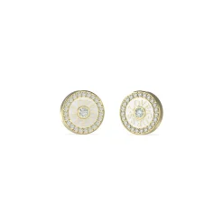 Guess Bijoux Boucles D'Oreilles Love Guess Acier Doré Puces Et Zircon Cubique Central 12 Mm | Femme Boucles D'Oreilles