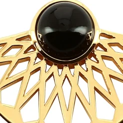 Kosma Paris Boucles d'oreilles Mia Doré & Onyx Noir | Femme Boucles D'Oreilles