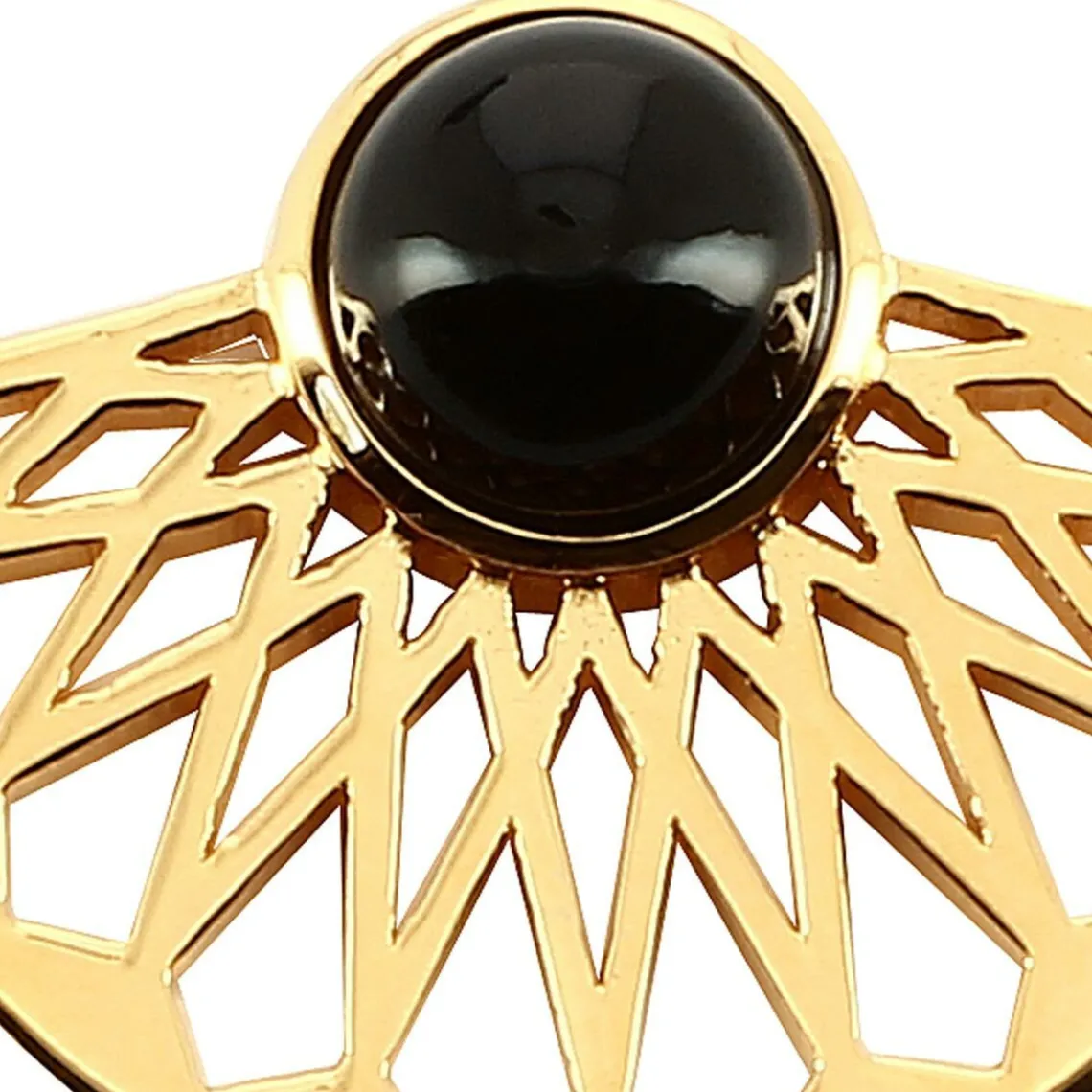 Kosma Paris Boucles d'oreilles Mia Doré & Onyx Noir | Femme Boucles D'Oreilles