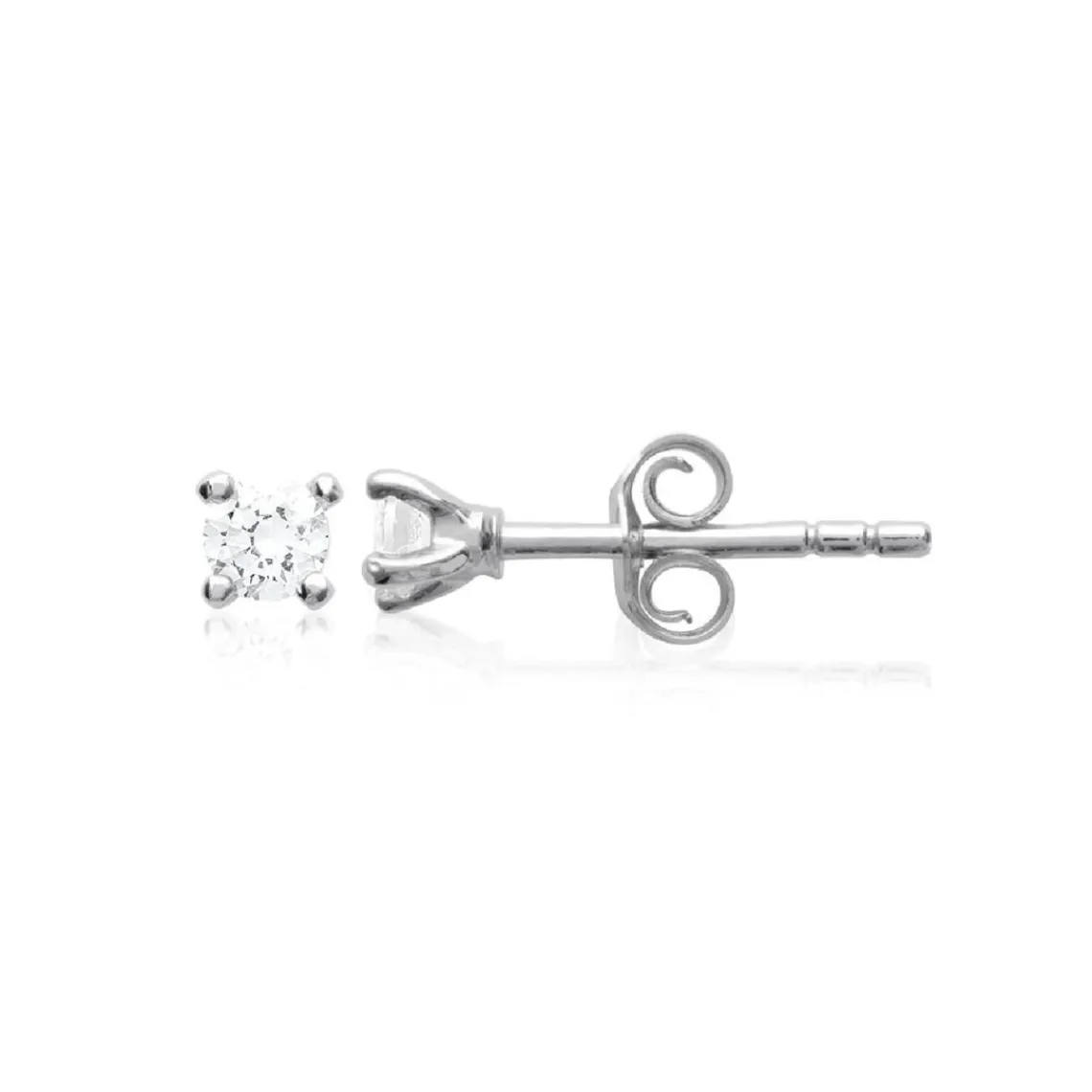 Maison de la Bijouterie Boucles d'oreilles mixte Oxyde de Zirconium argent rhodié - Z5055Z03 | Femme Boucles D'Oreilles