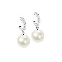 Morellato Bijoux Boucles D'oreilles SANH03 - Boucles D'oreilles Argent Perle | Femme Boucles D'Oreilles