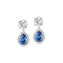 Morellato Bijoux Boucles d'oreilles Morellato SAIW10 - Boucles d'oreilles Cristaux Bleu Brillant | Femme Boucles D'Oreilles