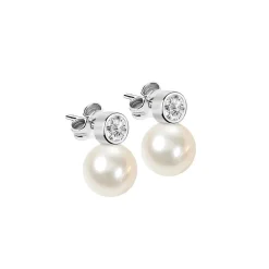 Morellato Bijoux Boucles D'oreilles SANH04 - Boucles D'oreilles Argent Perle | Femme Boucles D'Oreilles