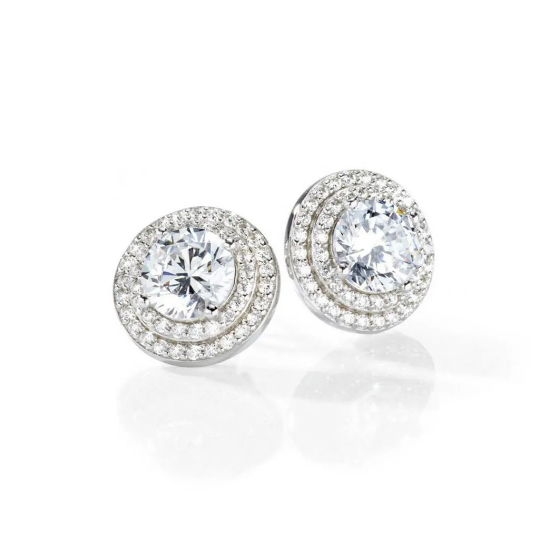 Morellato Bijoux Boucles d'oreilles Morellato SAIW04 - Boucles d'oreilles Puces Argent Cristaux | Femme Boucles D'Oreilles