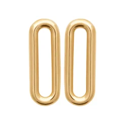 Maison de la Bijouterie Boucles d'oreilles ovale femme plaqué or - Y5VWZ00 | Femme Boucles D'Oreilles