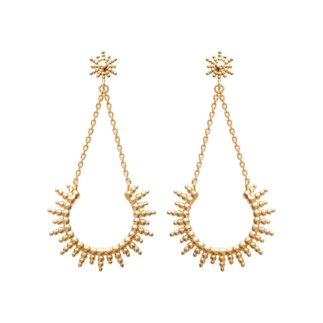 Maison de la Bijouterie Boucles d'oreilles Pendantes femme plaqué or - Y55YY00 | Femme Boucles D'Oreilles