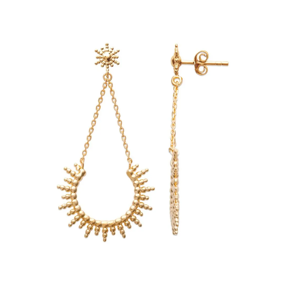 Maison de la Bijouterie Boucles d'oreilles Pendantes femme plaqué or - Y55YY00 | Femme Boucles D'Oreilles