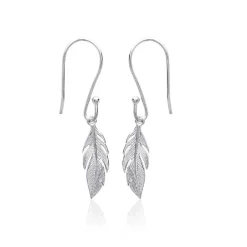 Maison de la Bijouterie Boucles d'oreilles Pendantes femme plume Argent W5Y6U00 | Femme Boucles D'Oreilles
