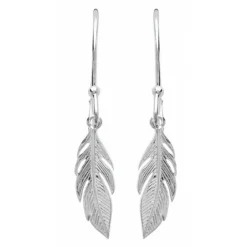 Maison de la Bijouterie Boucles d'oreilles Pendantes femme plume Argent W5Y6U00 | Femme Boucles D'Oreilles