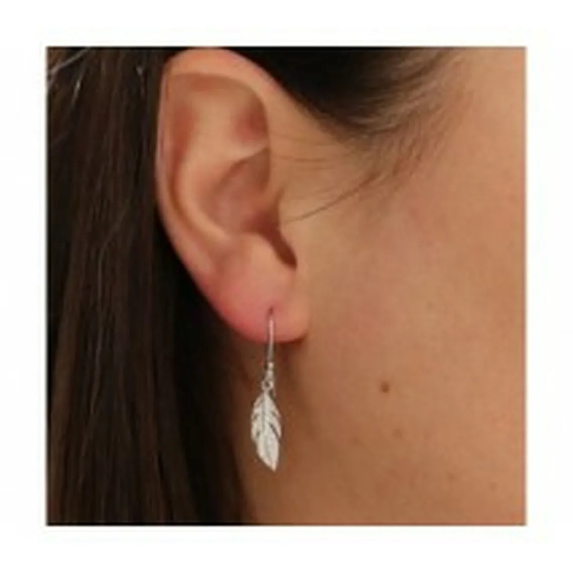 Maison de la Bijouterie Boucles d'oreilles Pendantes femme plume Argent W5Y6U00 | Femme Boucles D'Oreilles
