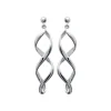 Maison de la Bijouterie Boucles d'oreilles Pendantes torsadées Argent W364U00 | Femme Boucles D'Oreilles
