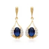 Maison de la Bijouterie Boucles d'oreilles Pendantes Y4YY64Z Plaqué or | Femme Boucles D'Oreilles