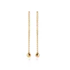 Maison de la Bijouterie Boucles d'oreilles Pendantes perle plaqué or Y5Z3500 | Femme Boucles D'Oreilles
