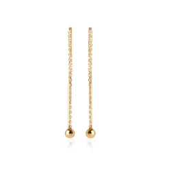 Maison de la Bijouterie Boucles d'oreilles Pendantes perle plaqué or Y5Z3500 | Femme Boucles D'Oreilles