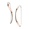 Skagen Bijoux Boucles d'oreilles -Acier Doré rose | Femme Boucles D'Oreilles