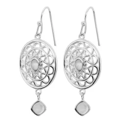 Kosma Paris Boucles d'oreilles Stella Argenté & Pierre De Lune | Femme Boucles D'Oreilles