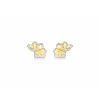 Stella Boucles d'oreilles 2-55-7649 Or Jaune et Blanc | Femme Boucles D'Oreilles