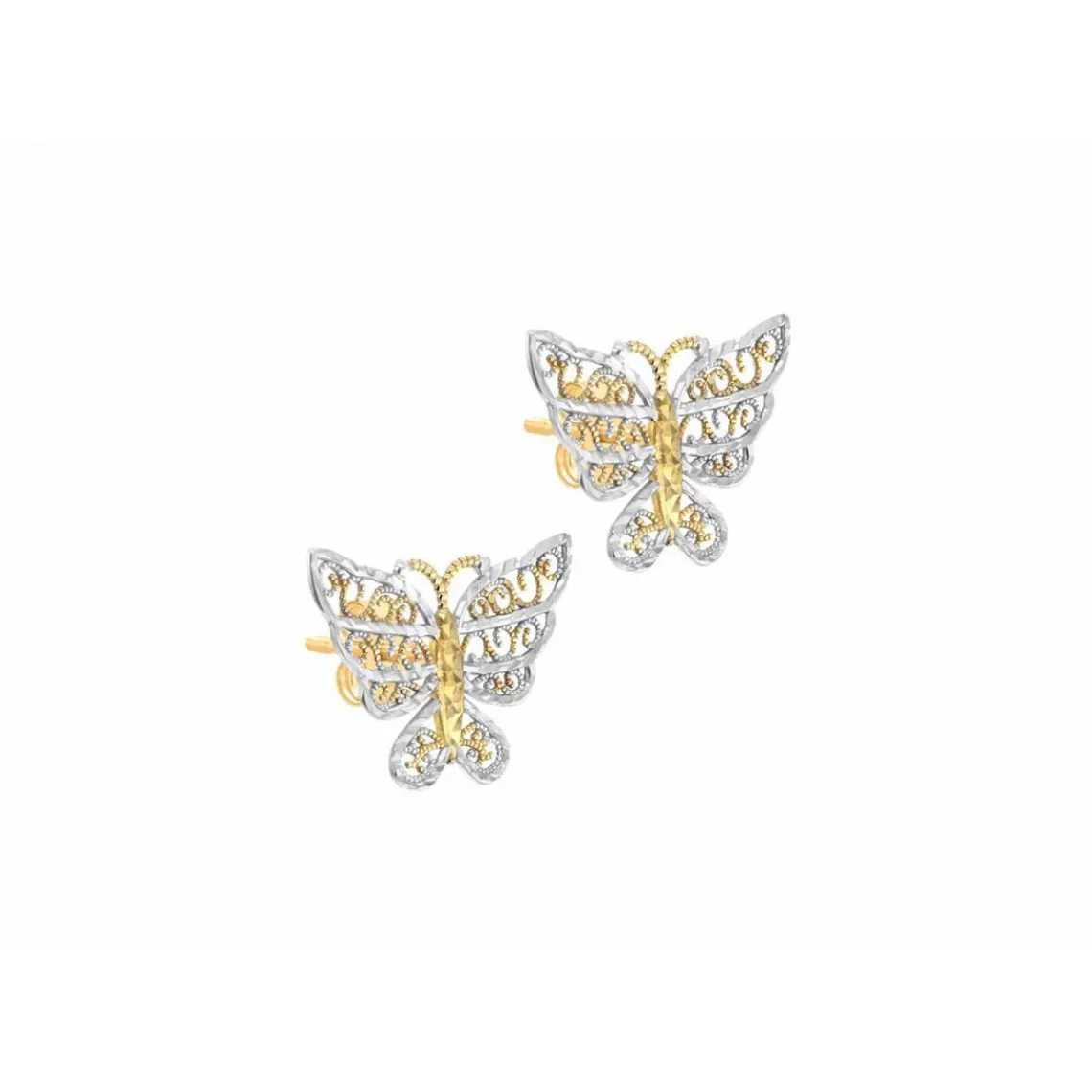Stella Boucles d'oreilles 2-55-6059 Or Jaune et Blanc | Femme Boucles D'Oreilles